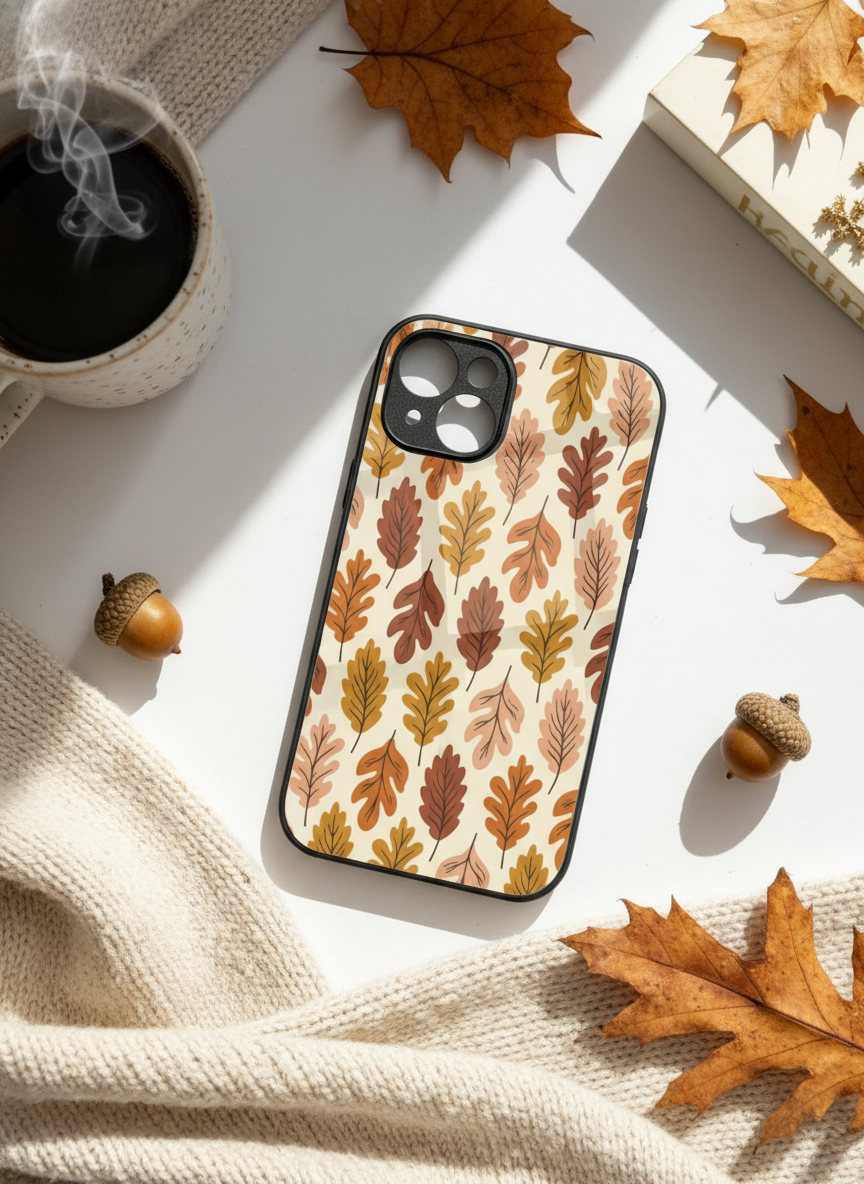 Cozy Season Premium Glass Back Cover For iPhone 11-17 Models