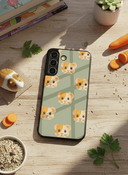 Hello Rabbis Premium Glass Back Cover For Galaxy S, A, M & F Series