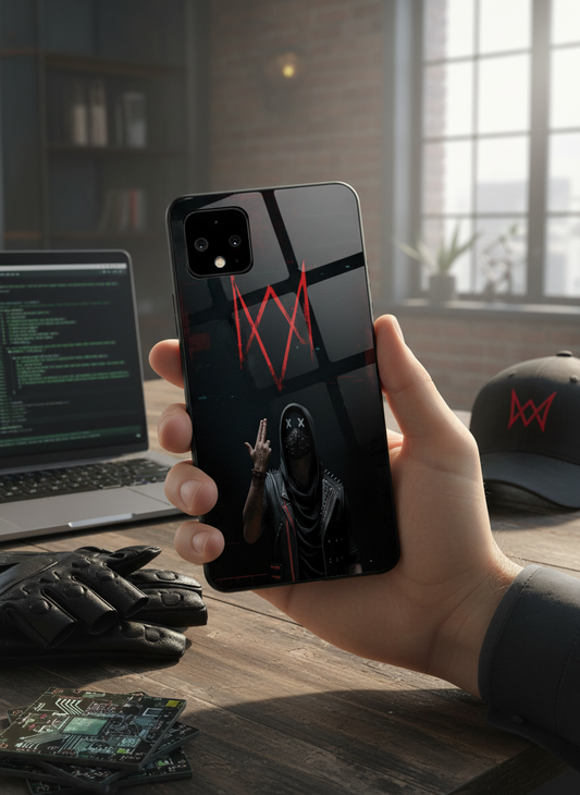 Symbol Premium Glass Back Cover For Google Pixel 7,8,9,10 Series