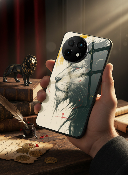Roar Within Premium Glass Back Cover For One Plus 13, 12, 11, 10, Nord Series