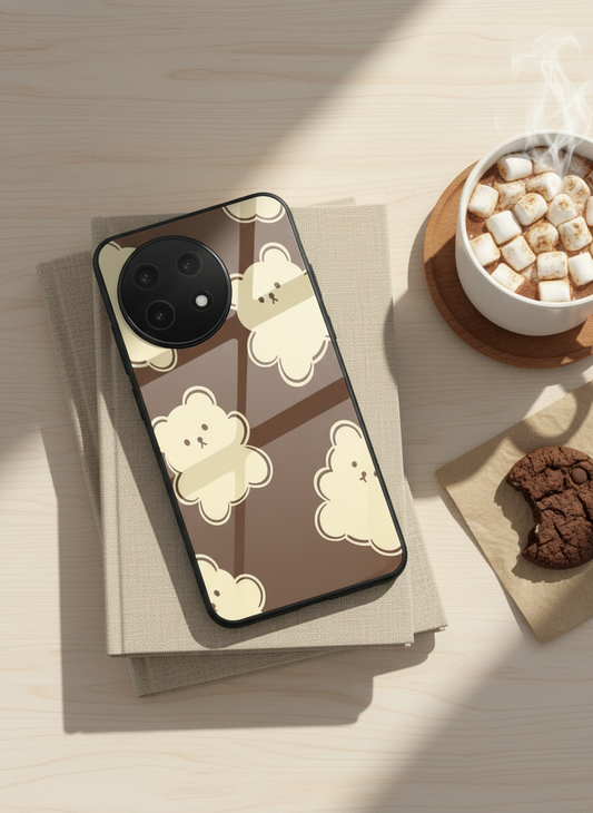 Teddy Overload Premium Glass Back Cover For One Plus 13, 12, 11, 10, Nord Series