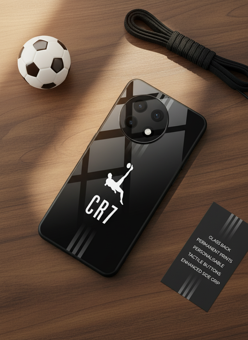 CR7 Legacy Premium Glass Back Cover For One Plus 13, 12, 11, 10, Nord Series