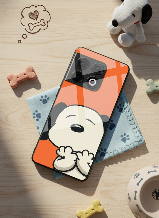 Puppy Love Glass Back Cover For One Plus 13, 12, 11, 10, Nord Series
