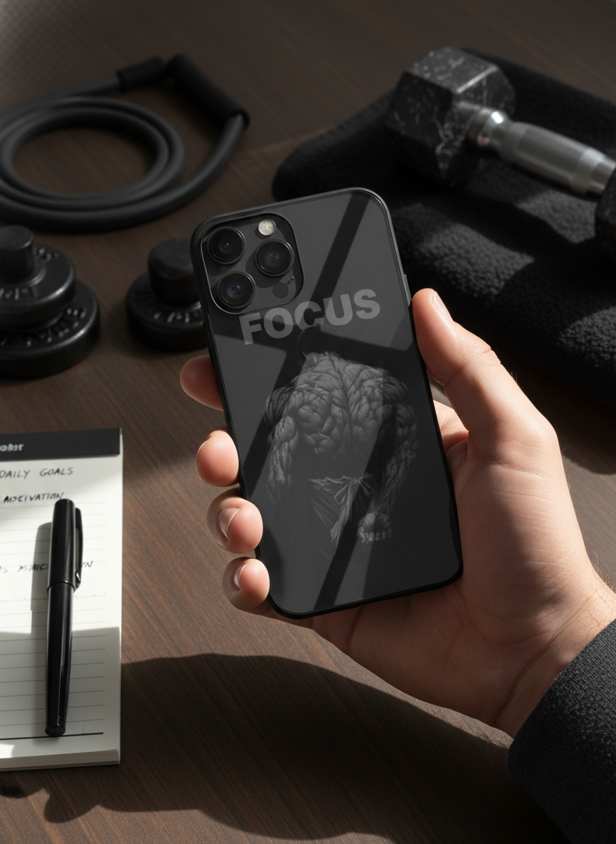 Focus Premium Glass Back Cover For iPhone 11-17 Models