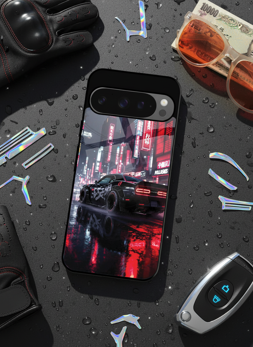 Tokyo Heart Premium Glass Back Cover For Google Pixel 7,8,9,10 Series