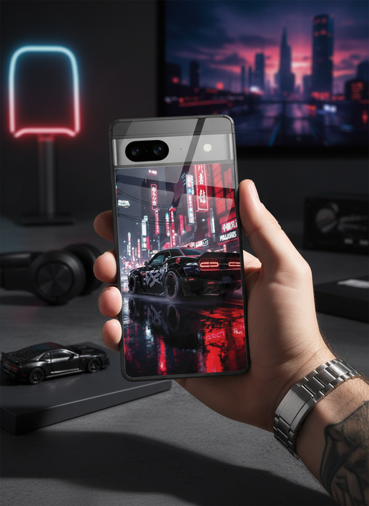 Tokyo Heart Premium Glass Back Cover For Google Pixel 7,8,9,10 Series