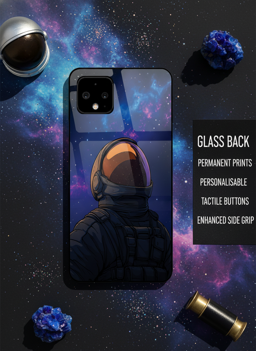 Stellar Void Premium Glass Back Cover For Google Pixel 7,8,9,10 Series