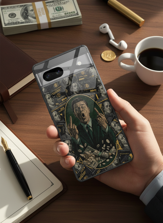 Cash Over Class Premium Glass Back Cover For Google Pixel 7,8,9,10 Series