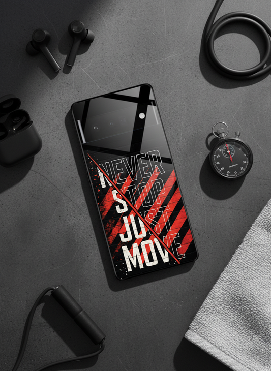 Just Move Premium Glass Back Cover For Google Pixel 7,8,9,10 Series