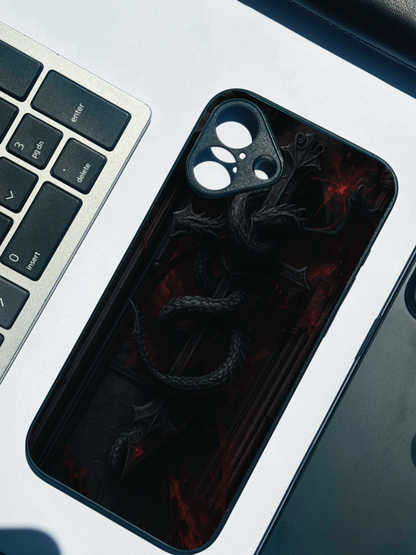 Drakonis Premium Glass Back Cover For iPhone 11,12,13,14,15,16 Models