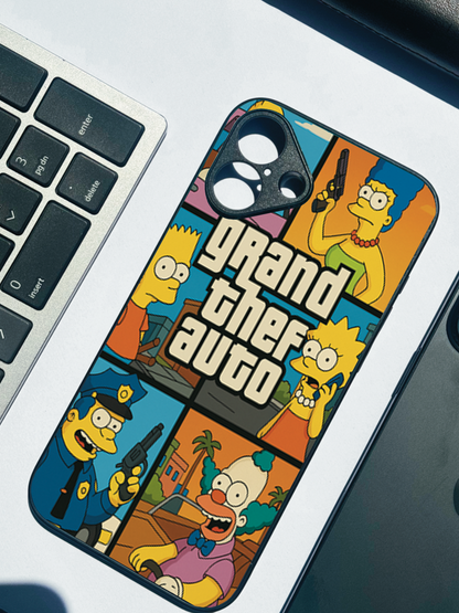 Springfield Auto Premium Glass Back Cover For iPhone 11,12,13,14,15,16 Models