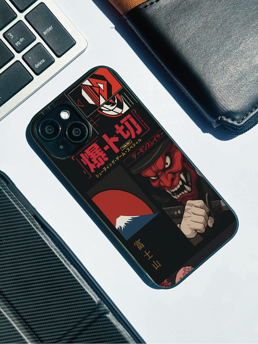 Dragon Graffiti Premium Glass Back Cover For iPhone 11,12,13,14,15,16 Models