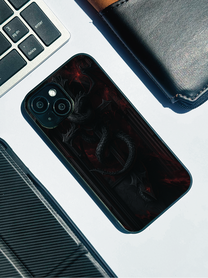 Drakonis Premium Glass Back Cover For iPhone 11,12,13,14,15,16 Models