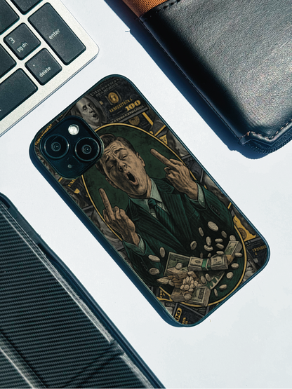 Cash Over Class Premium Glass Back Cover For iPhone 11,12,13,14,15,16 Models