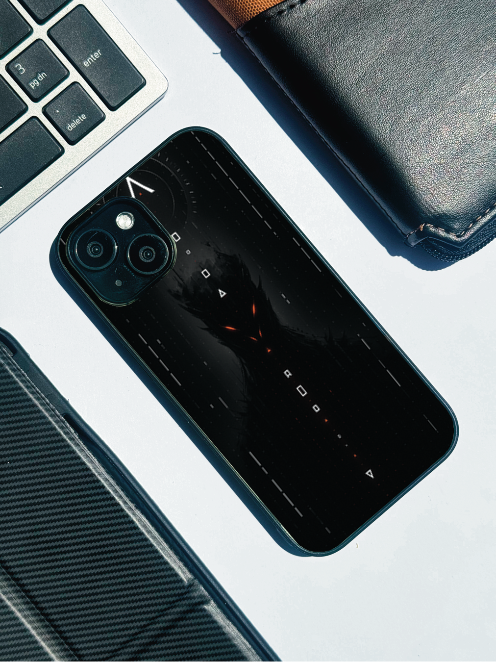 Oblivion Eyes Premium Glass Back Cover For iPhone 11,12,13,14,15,16 Models