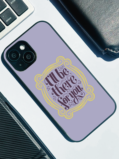 Forever Friends Premium Glass Back Cover For iPhone 11,12,13,14,15,16 Models