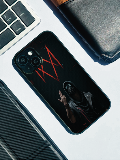 symbol Premium Glass Back Cover For iPhone 11,12,13,14,15,16 Models