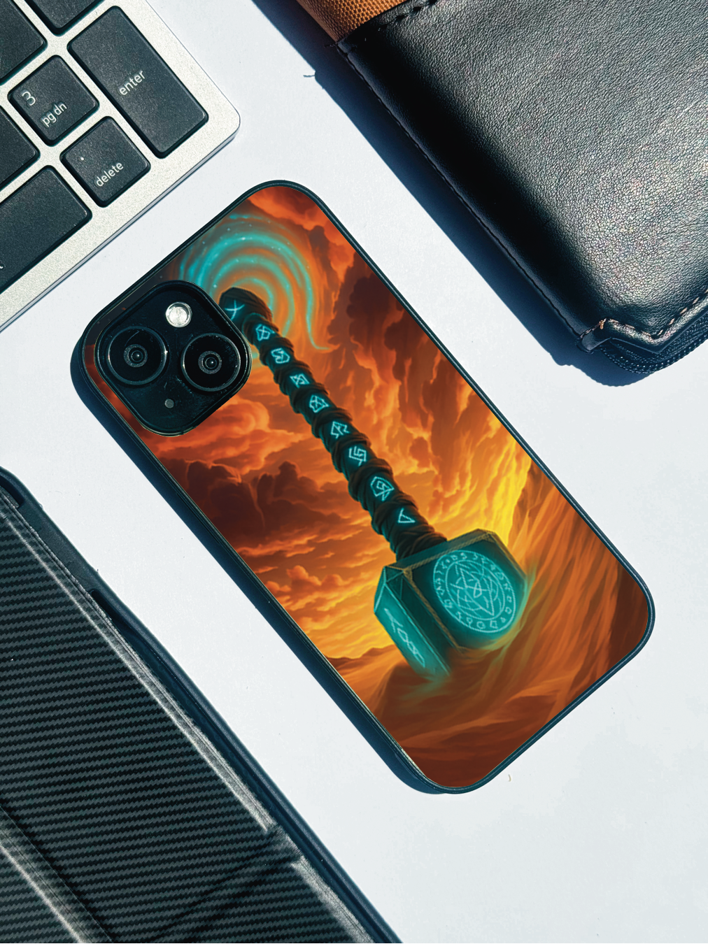 Mjolnir is it You ? Premium Glass Back Cover For iPhone 11,12,13,14,15,16 Models