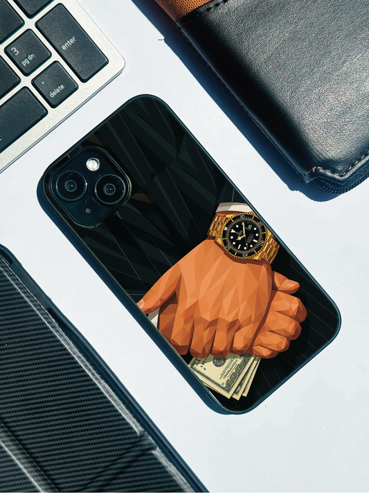 Money Matters Premium Glass Back Cover For iPhone 11,12,13,14,15,16 Models