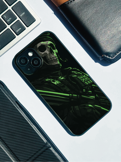COD Zombie  Premium Glass Back Cover For iPhone 11,12,13,14,15,16 Models