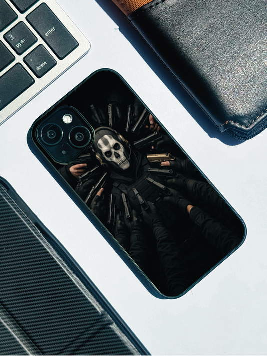 Bullet Crown Premium Glass Back Cover For iPhone 11,12,13,14,15,16 Models
