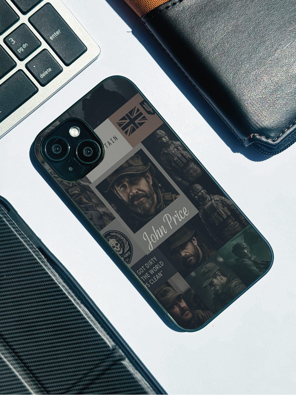 Captain’s Creed Premium Glass Back Cover For iPhone 11,12,13,14,15,16 Models