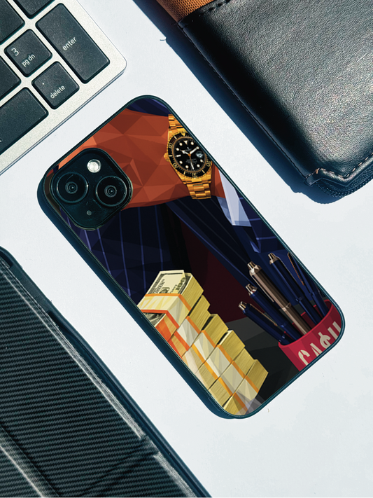 Cash Empire Premium Glass Back Cover For iPhone 11,12,13,14,15,16 Models