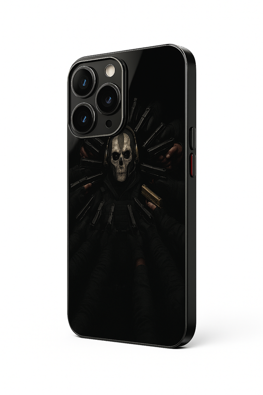 Bullet Crown Premium Glass Back Cover For iPhone 11,12,13,14,15,16 Models