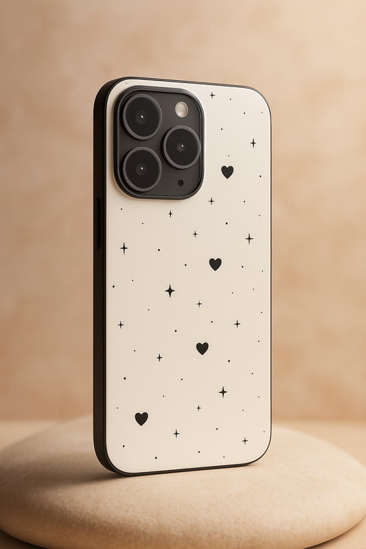 Minimal LOVE Premium Glass Back Cover For iPhone 11,12,13,14,15,16 Models
