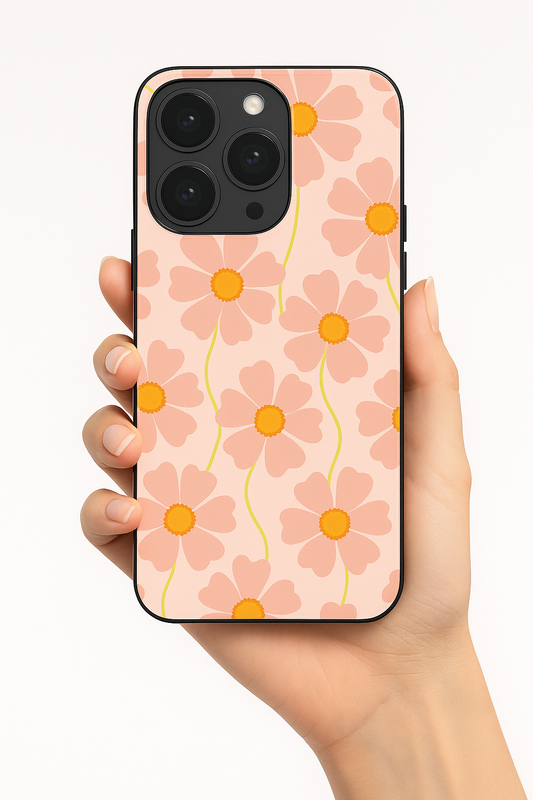 Cherry Blossom* Premium Glass Back Cover For iPhone 11,12,13,14,15,16 Models