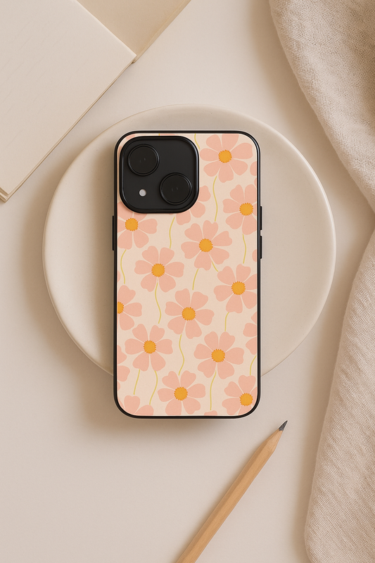 Cherry Blossom* Premium Glass Back Cover For iPhone 11,12,13,14,15,16 Models