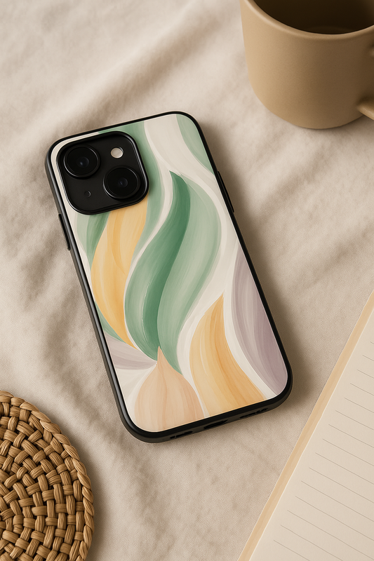 Artistic Touch Premium Glass Back Cover For iPhone 11,12,13,14,15,16 Models