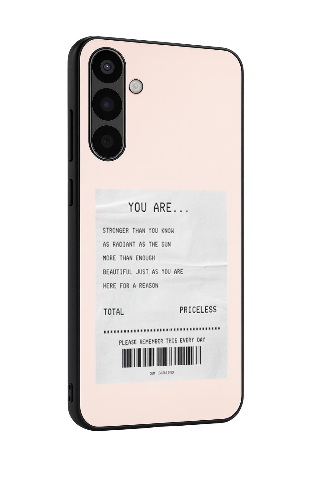 You Are Enough Premium Glass Back Cover For Galaxy S, A, M & F Series