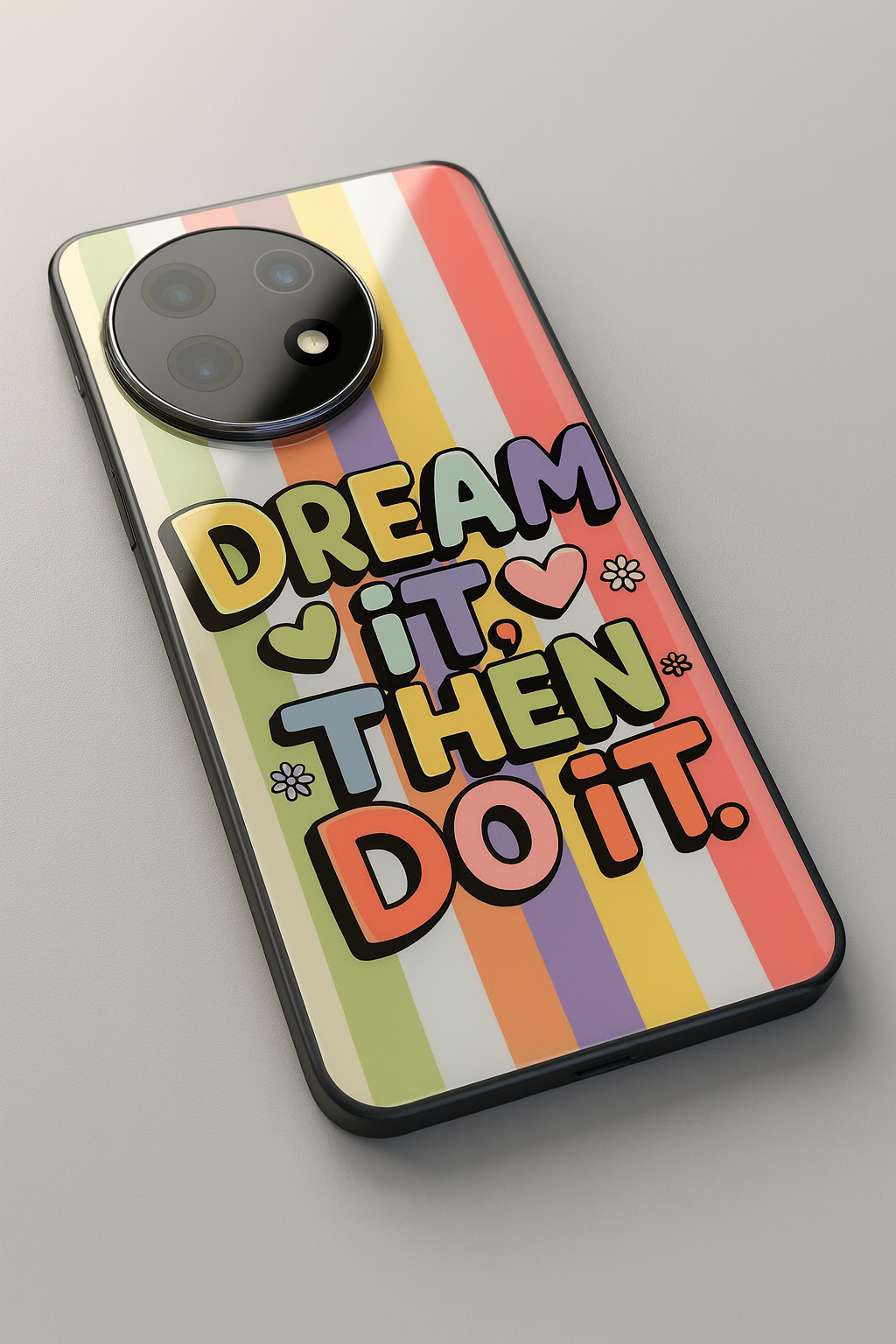 Dream It Premium Glass Back Cover For One Plus 13, 12, 11, 10, Nord Series