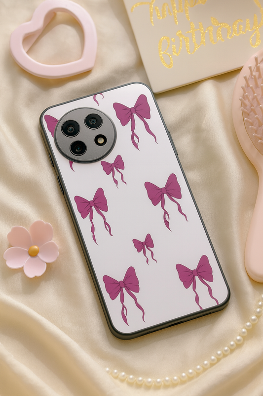 Purple Charm Premium Glass Back Cover For One Plus 13, 12, 11, 10, Nord Series