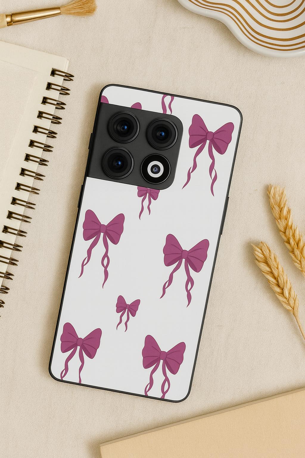 Purple Charm Premium Glass Back Cover For One Plus 13, 12, 11, 10, Nord Series