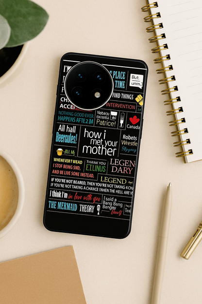 Ted's Story Premium Glass Back Cover For One Plus 13, 12, 11, 10, Nord Series