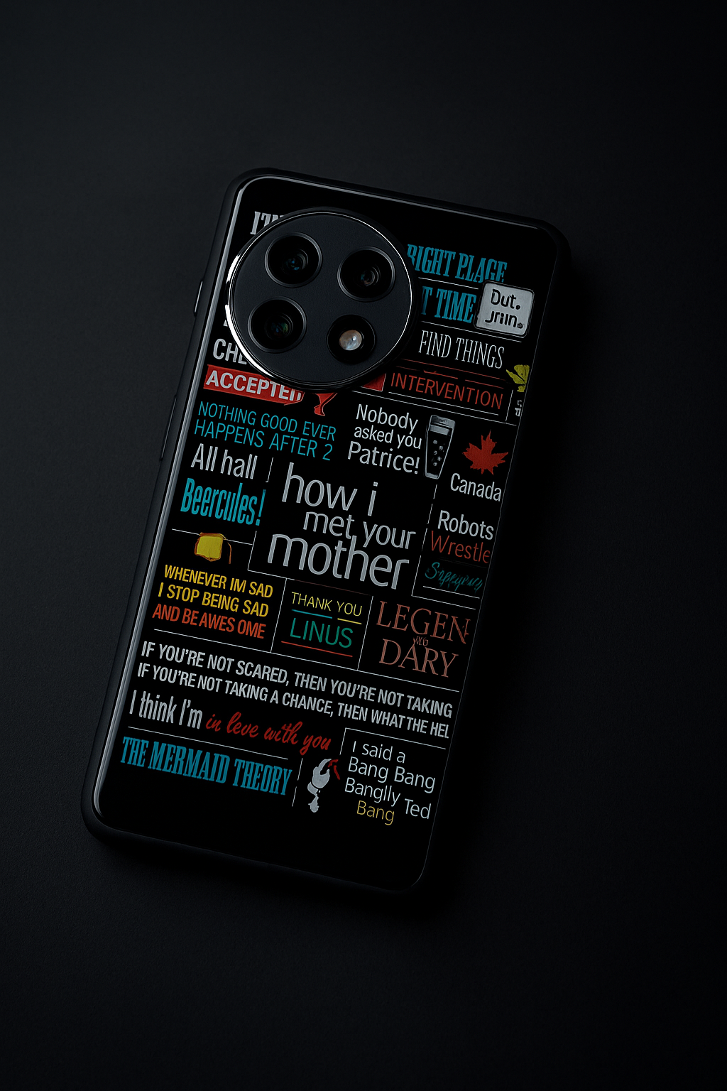 Ted's Story Premium Glass Back Cover For One Plus 13, 12, 11, 10, Nord Series