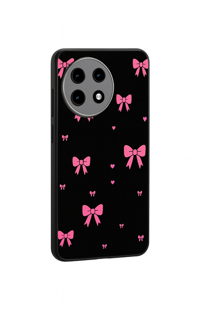 Glam Bow Premium Glass Back Cover For One Plus 13, 12, 11, 10, Nord Series