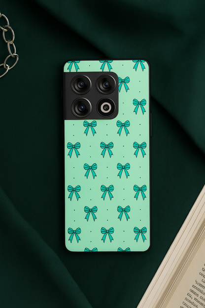 Aesthetic Green Premium Glass Back Cover For One Plus 13, 12, 11, 10, Nord Series