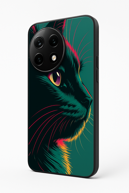 Kitty Abstract Premium Glass Back Cover For One Plus 13, 12, 11, 10, Nord Series