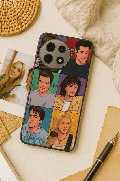 Retro Reels Premium Glass Back Cover For One Plus 13, 12, 11, 10, Nord Series