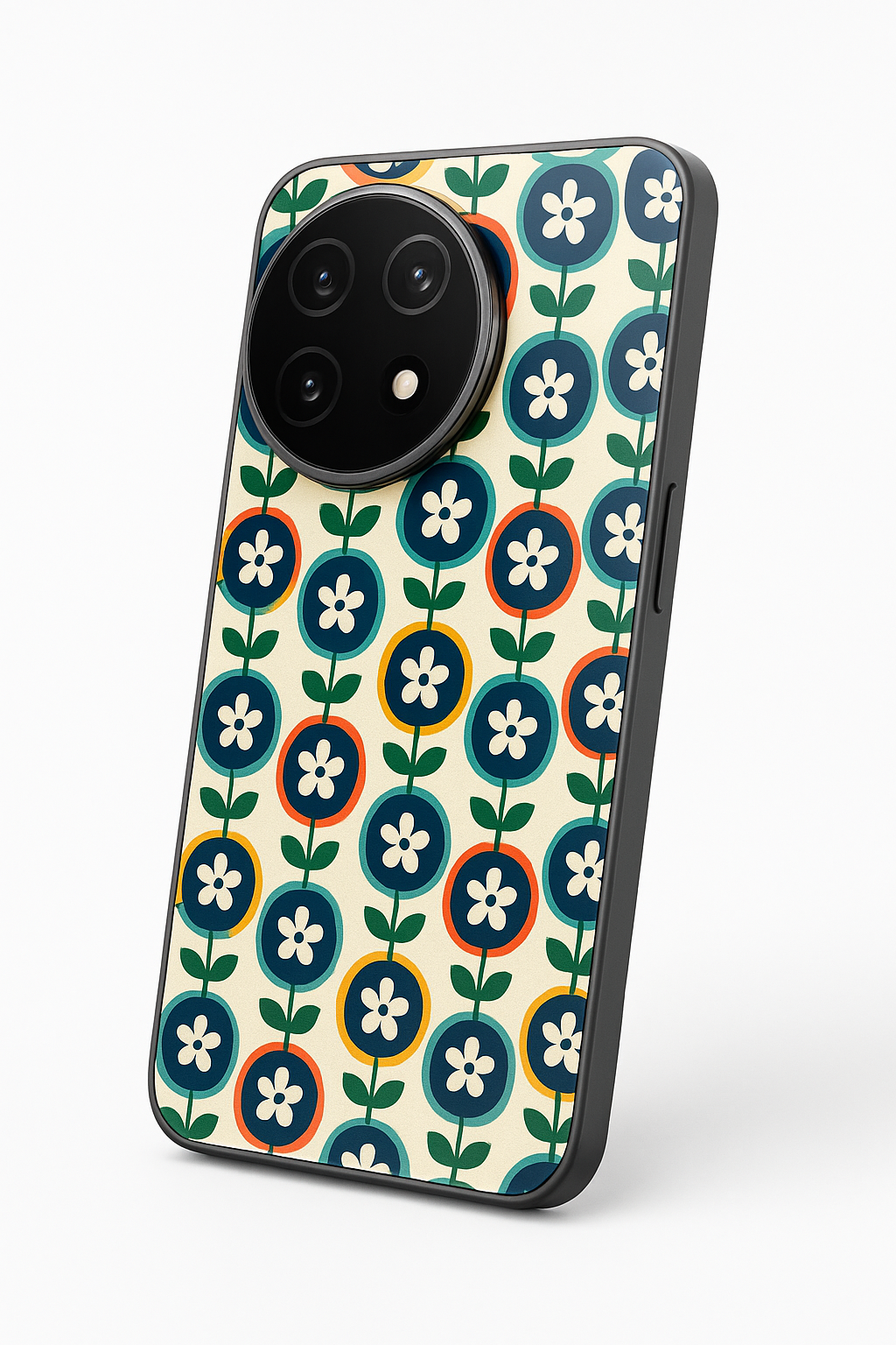 Daisy Retro Pop Premium Glass Back Cover For One Plus 13, 12, 11, 10, Nord Series