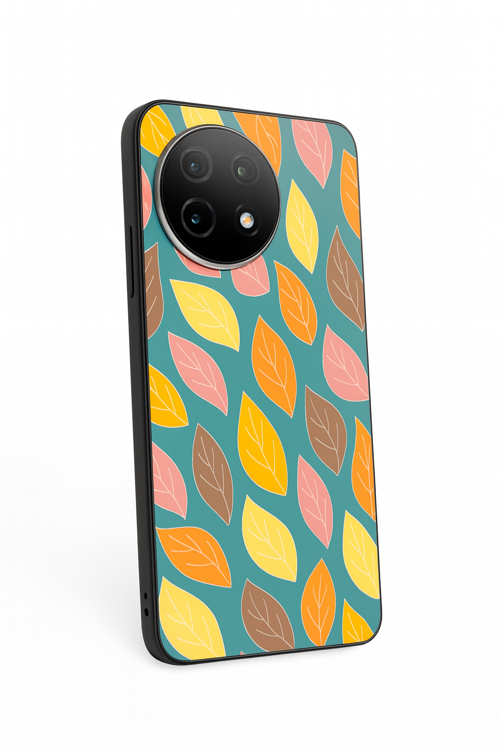 Leaf Pattern Premium Glass Back Cover For One Plus 13, 12, 11, 10, Nord Series