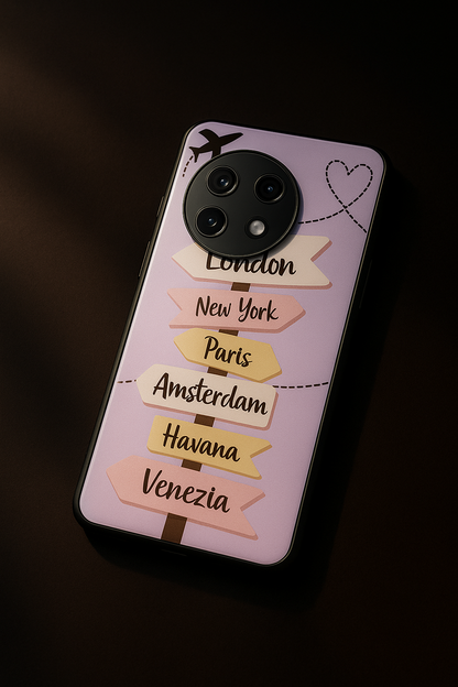 City Dreams Premium Glass Back Cover For One Plus 13, 12, 11, 10, Nord Series