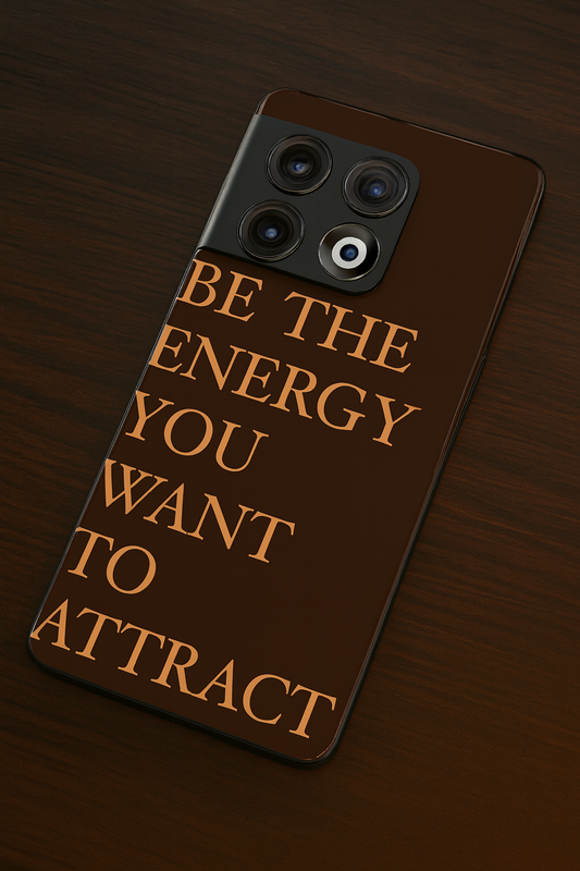 Be The Energy Premium Glass Back Cover For One Plus 13, 12, 11, 10, Nord Series