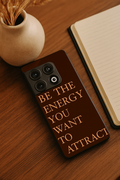 Be The Energy Premium Glass Back Cover For One Plus 13, 12, 11, 10, Nord Series