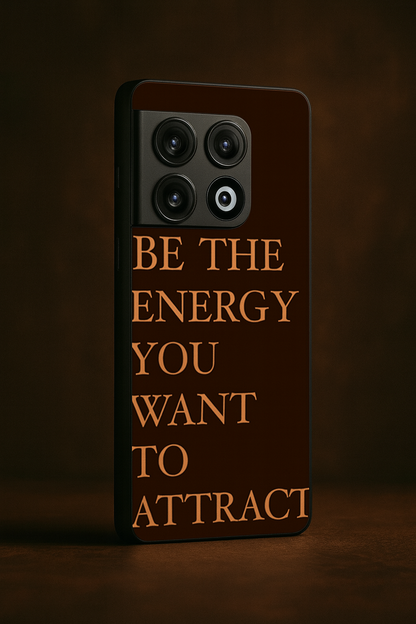 Be The Energy Premium Glass Back Cover For One Plus 13, 12, 11, 10, Nord Series