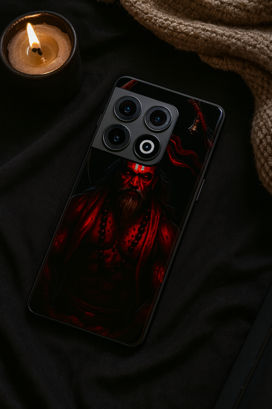 Rudra Roar Premium Glass Back Cover For One Plus 13, 12, 11, 10, Nord Series