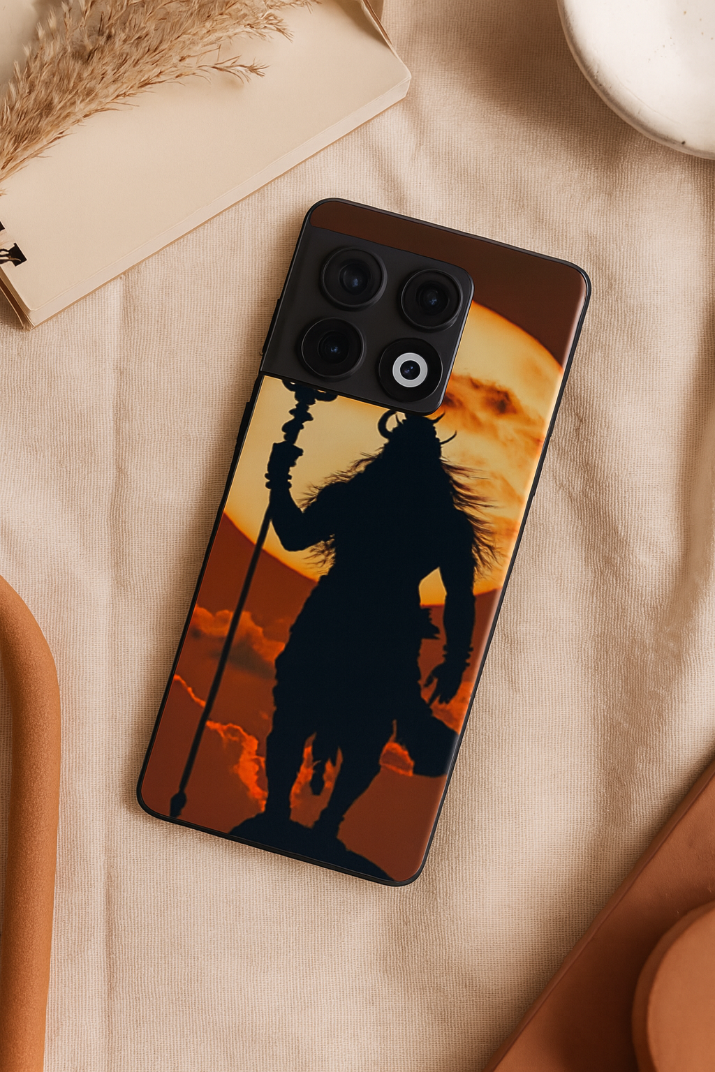 Soul of Kailash Premium Glass Back Cover For One Plus 13, 12, 11, 10, Nord Series